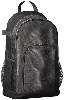 Augusta Sportswear 1106 All Out Glitter Backpack in Black Glitter/Black   Polyesterpropylene