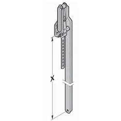 Hörmann Hebelarm N 80 / EcoStar / Schlupftür-Tor  komplett mit Lagerbock, Federaufnahmeband und Adapterplatte