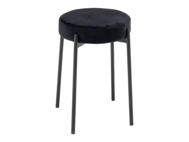 Hocker Nica, Byyu, black, Textil