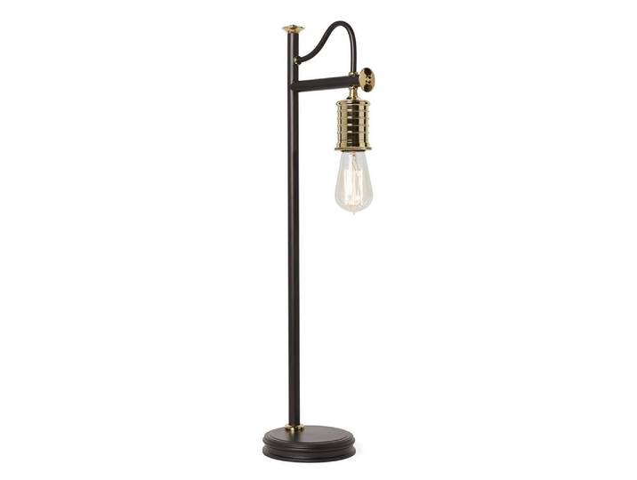 Lampe de bureau rétro Douille E27 60W en laiton noir Elstead