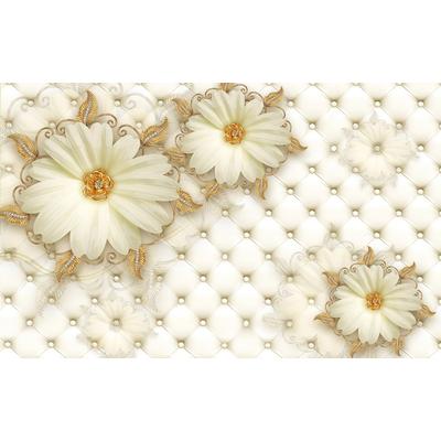 Fototapete PAPERMOON "Muster mit Blumen", bunt, B:4,5m L:2,8m, Vlies, Tapeten