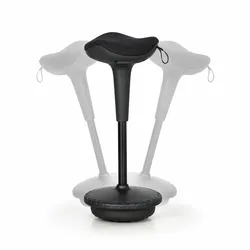 Ergonomischer Bürohocker FREE II, schwarz