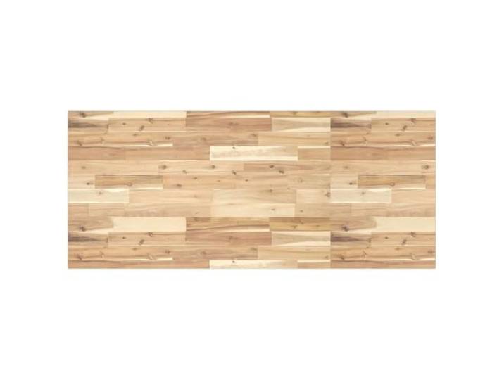 Tischplatte Eckig 120x60x2 cm aus Massivholz Akazie Rohe Oberfläche, farblos, renovierbar, leicht zu reinigen, hartes Holz