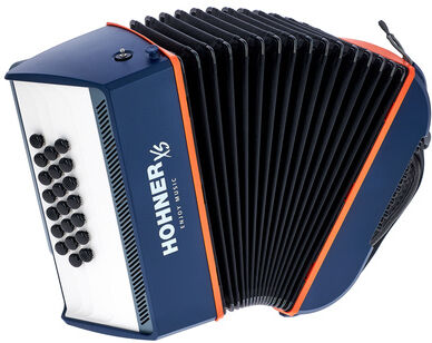 Hohner XS Accordion Button blue Blau