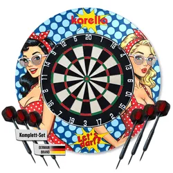 Karella Bundle Dartboard "BullOut" + Surround "PlayGirl",,
