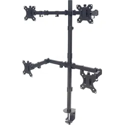 MANHATTAN 461566 - Tischhalterung für 4 Monitore, 13" - 32", neigbar