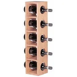Weinregal aus Akazie Massivholz 70 cm hoch