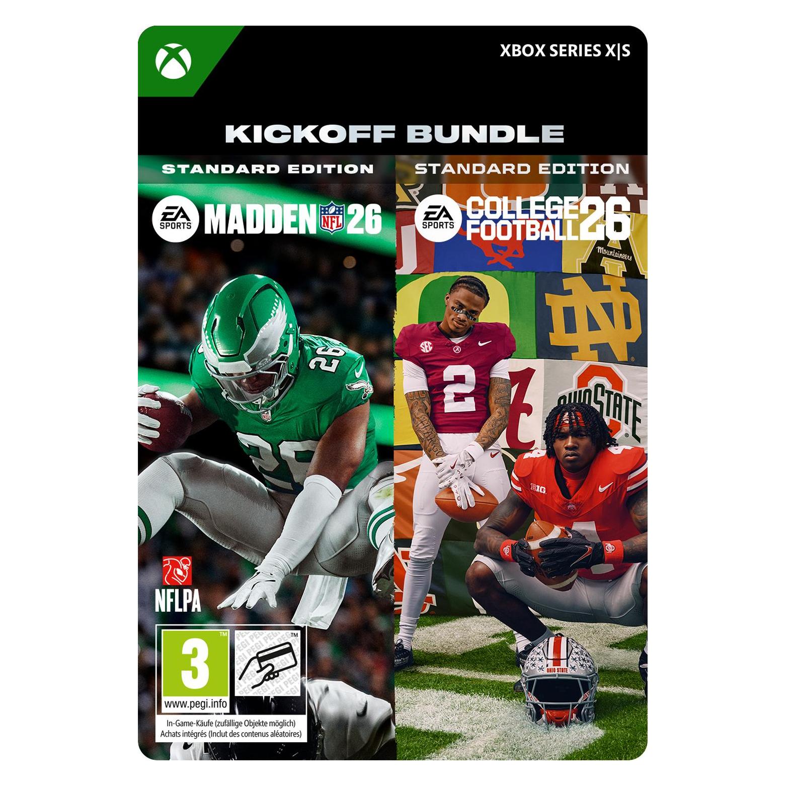 Microsoft Xbox COLLEGE FOOTBALL 26 - KICKOFF BUNDLE Download Code (EP2-29034)
