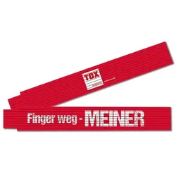 TOX Meterstab »Finger weg - MEINER« 2 m rot, 5 cm