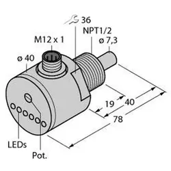 Turck Eintauchsensor FCS-N1/2A4-ARX-H1140