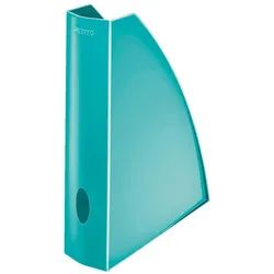 LEITZ Stehsammler WOW Polystyrol eisblau , DIN A4