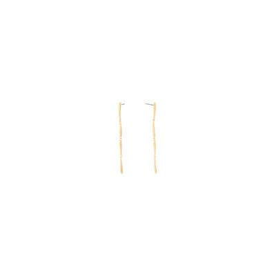 Paar Ohrstecker CALVIN KLEIN "ELONGATED DROP LE", gold (gelbgoldfarben, edelstahlfarben), Ohrringe, Damen, Edelstahl