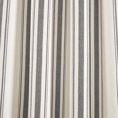 Lush Decor Farmhouse Stripe Yarn Dyed Cotton Window Curtain Panel Pair