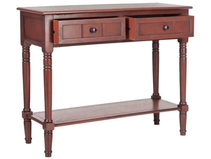 Consoles en pin/mdf, rouge