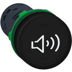 Schneider Electric Akustischer Signalgeber 80dB, Schalter + Taster, Schwarz