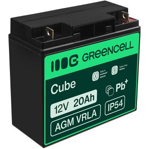 Green-Cell AGM-Batterie VRLA, 12 V, 20 Ah, M5 Anschluss