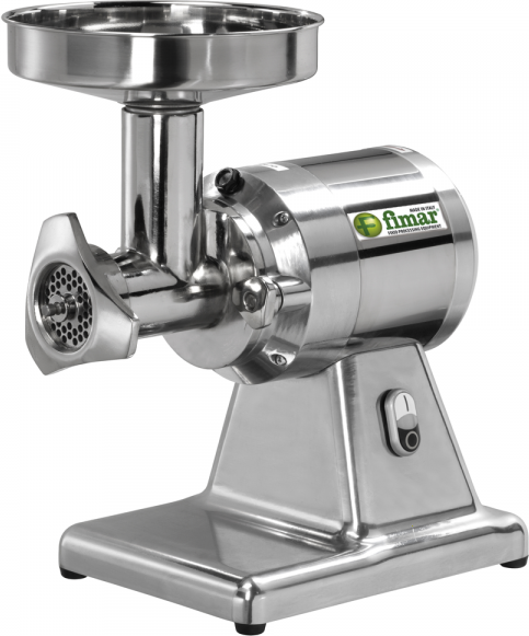 Fimar TC12TS - Tritacarne elettrico - 400 V - 1 HP - Gruppo macinazione in INOX - Senza inversione di marcia