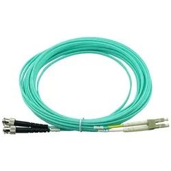 CBO LWL Patchkabel LC / ST MM OM3 aqua 10,0m (10 m), Netzwerkkabel