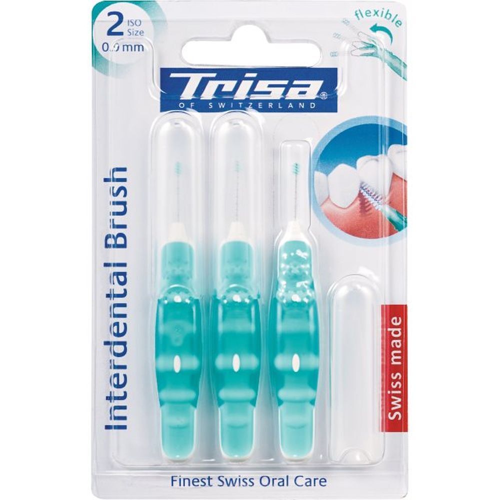 Trisa Interdental Brush ISO 2 0.9mm 3 Stk St Zahnbürste