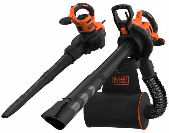Black & Decker Laubbläser, Laubsauger BLACK+DECKER BEBLV300, 3 in 1