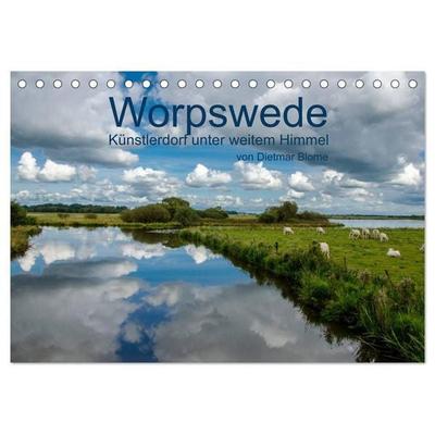 Worpswede - Künstlerdorf unter weitem Himmel (Tischkalender 2027 DIN A5 quer), CALVENDO Monatskalender
