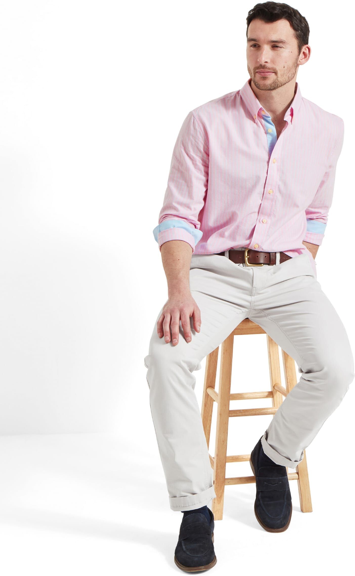 Schöffel Country Holt Soft Oxford Tailored Shirt - Pink - Size 16 - Men