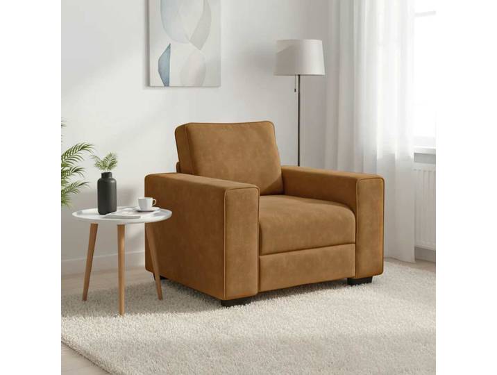 vidaXL Sessel Braun 100x77x82 cm Samt