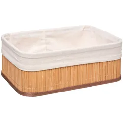 FIVE – 3er Set Dekorative Körbe aus Bambus Beige