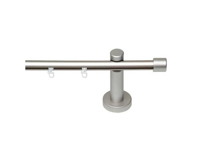 Vorhangstange, Chromfarben, Metall, 240 cm, Heimtextilien, Vorhänge, Vorhangstangen, Vorhangstangenset