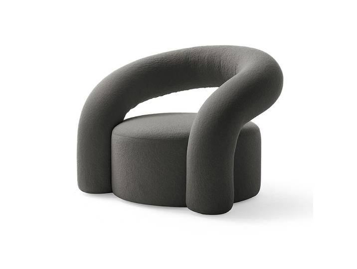 MOGG fauteuil NORA (Tissu, Cat. B - Métal, contreplaqué cintré, tissu)