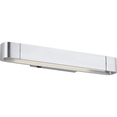 LED Wandleuchte "BOX", silber (aluminiumfarben eloxiert), 1, H: 9cm, 1 Stk., HELL HÖLLISCH GUTES LICHT, Leuchten, Ein/Aus-Schalter, LED Wandleuchte