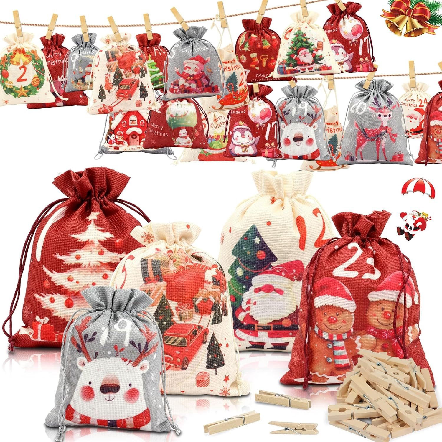Adventskalender voor kinderen om zelf te vullen
