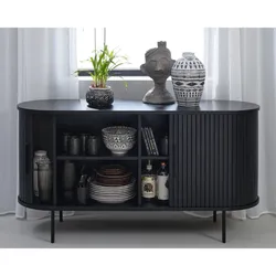 designline »Nola« Sideboard schwarz 140 x 76 x 45 cm