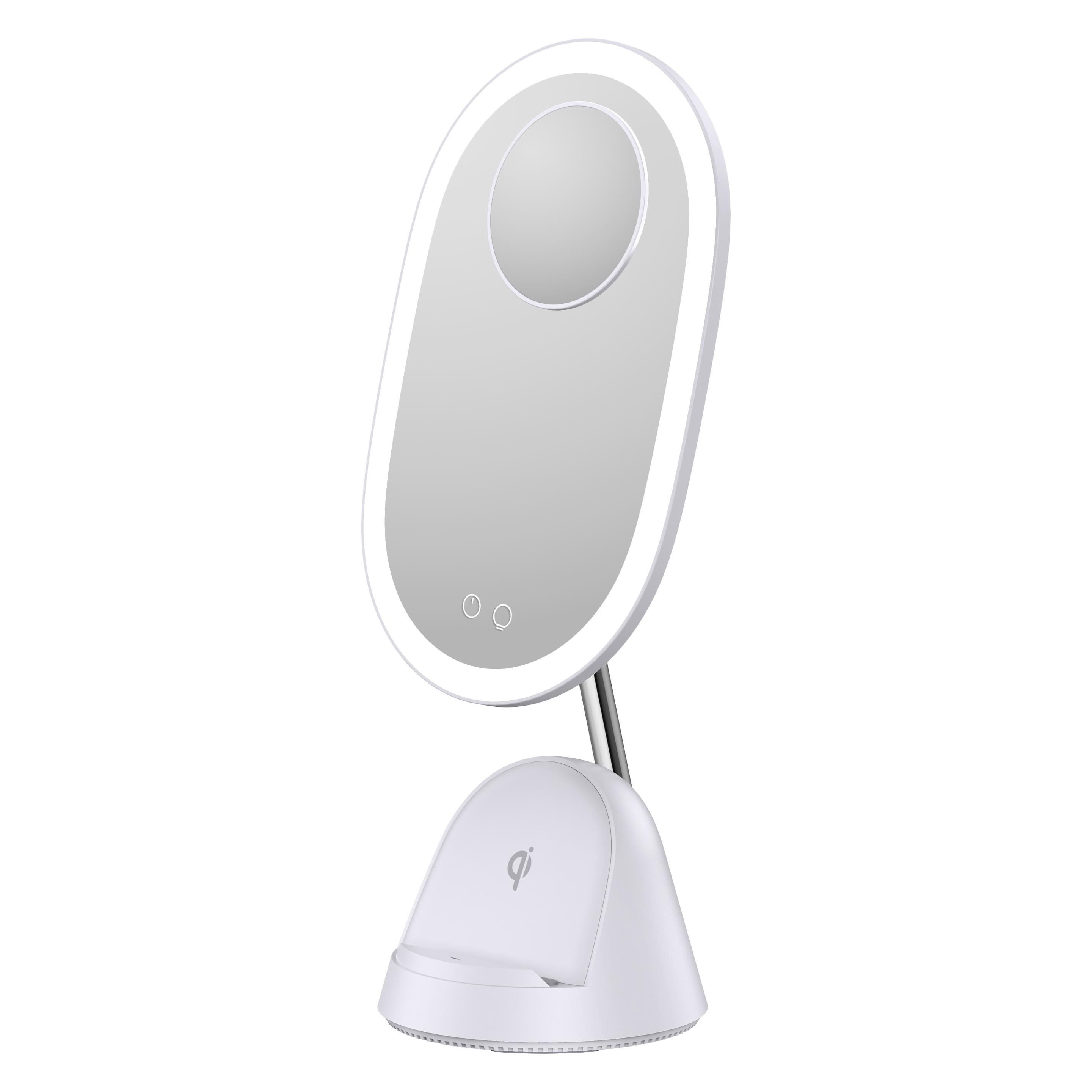 Enne Interior Glow & Charge Makeup Mirror with LED Light and Wireless Charging (48987807)