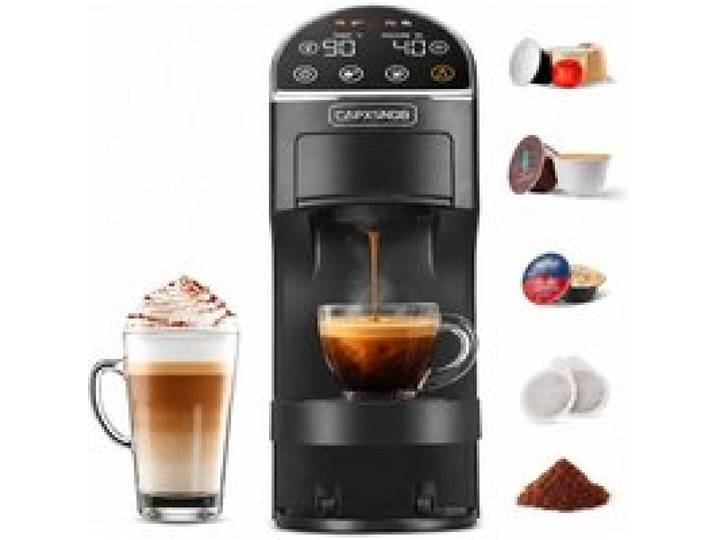Machine à café à capsules - GENERIQUE - Magician2 - 5-en-1 (Nespresso/Dolce Gusto/Mio/E.S.E.) - 20 bar - Tactile+débitmètre