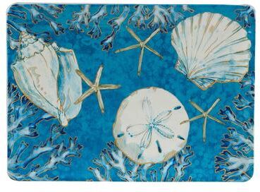 Certified International Playa Shells Rectangular Platter