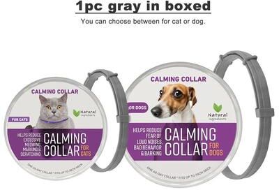 Uplifted Finds Continuous Olfactory Calm Pheromone Collar 1pc Gray In Box calming For Cat 38 Cm