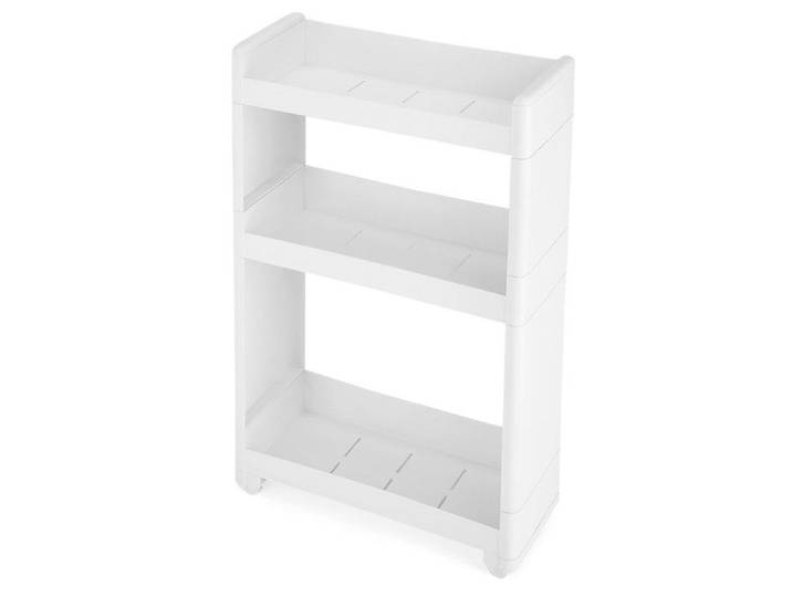 Étroit Chariot Meuble de Rangement Mobile Commode sur roulettes avec 3 Étagères pour Cuisine Salle de PETIT MEUBLE DE RANGEMENT