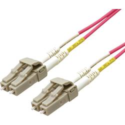 ROLINE LWL-Kabel 50/125µm OM4, LC/LC, LSOH, Low-Loss, violett, 7 m 21.15.8856