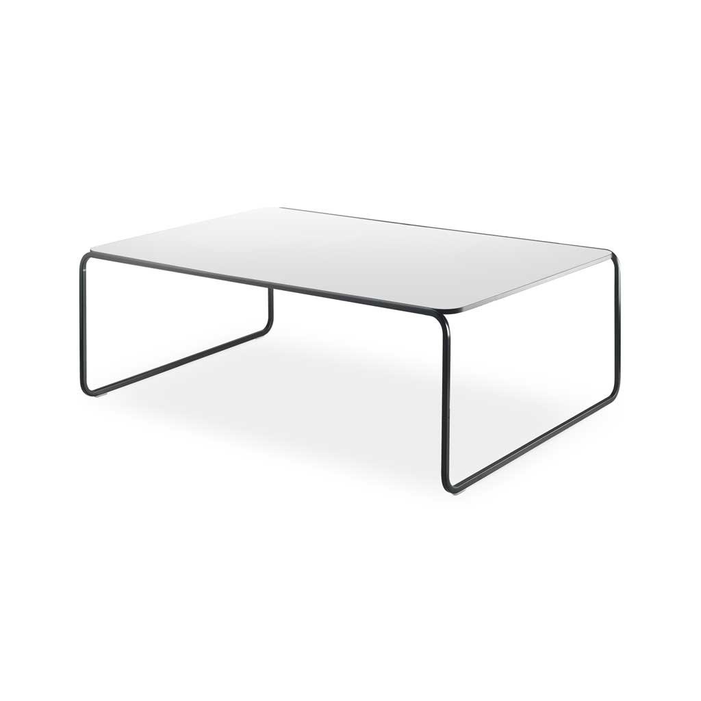 Lapalma Toe' Couchtisch (128 x 64cm, schwarz, HPL weiß) 128 x 64cm | schwarz | HPL weiß T56NH