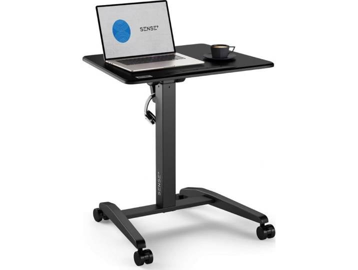 Bureau mobile - SENSE7 - Bureau mobile - Hauteur réglable 76-111 cm - Plateau inclinable 0-90° - 4 roulettes verrouillables