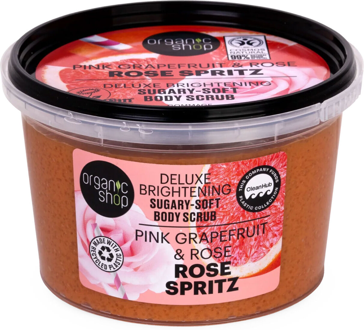 ORGANIC SHOP Pink Grapefruit & Rose Body Scrub 250ml