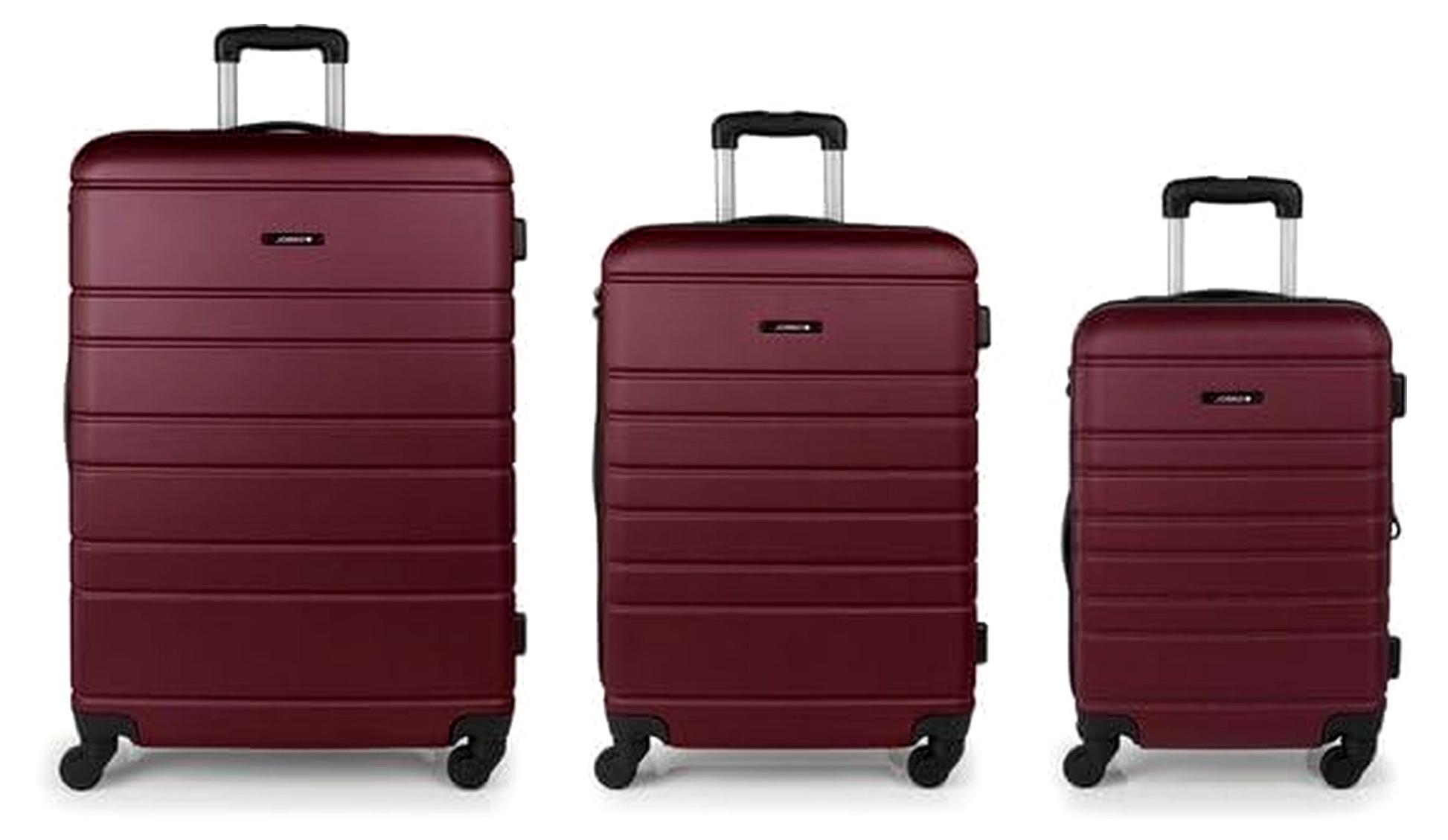 Reisekoffer Set - Zero - Kabine, Mittel und Groß - Rot