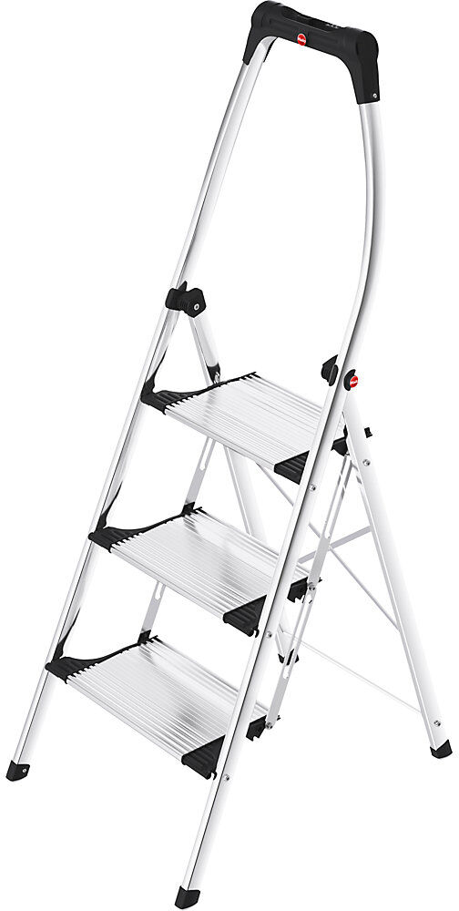 Hailo Design-Klapptritt K100 Topline, Aluminium-Stufen, 3 Stufen inkl. Plattform
