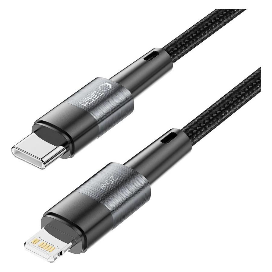 Tech-Protect UltraBoost Lightning / USB-C PD 20W 3A 2m cable - gray (2 m, 20 W) (23295-0)