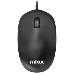 Nilox Maus Usb mit schwarzem Kabel