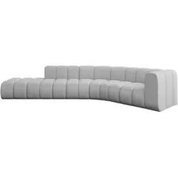 ECKSOFA modulares Sofa Tilmo-L1 - 399x194x70 cm Hellgrau