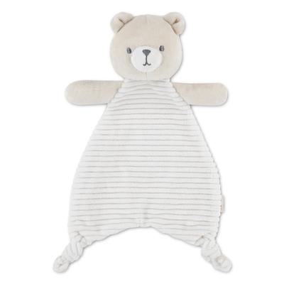 Schmusetuch HUGGIES BABYWEAR "HGHN BEAR LOVEY", Baby, beige (huggies snow weiß), Kunstfaser, Schnuffeltücher, aus Nicki - Bärchen