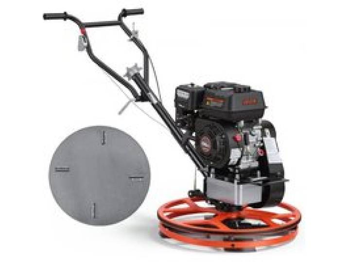 VEVOR Flügelglätter 590mm, Betonglätter Inkl. Glättteller & 4 Klingen, Estrichglätter mit 5,5PS 4-Takt-Benzinmotor & 0-18° Blattwinkel Verstellbar, 60-125 U/min Glättmaschine für Bodenebnung Baustelle