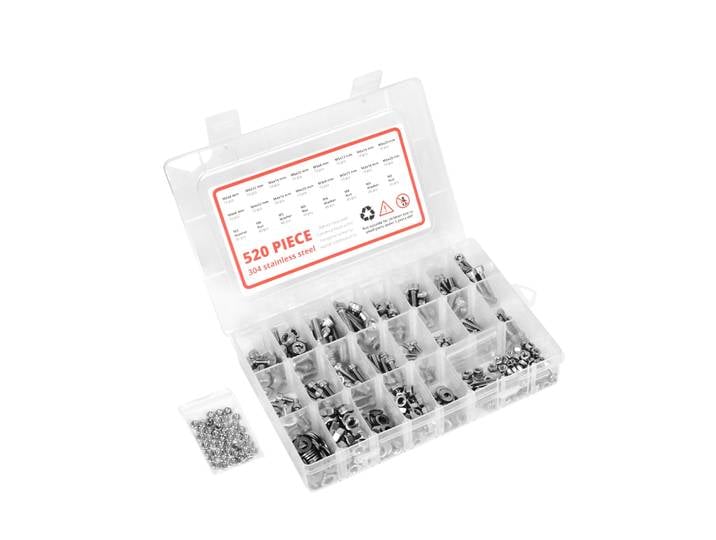 Gewindeschrauben Linsenkopf Set 520-teilig